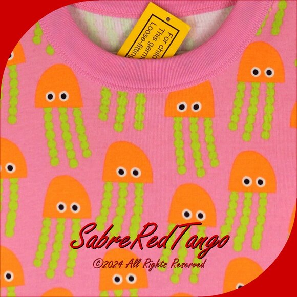 NWT Hanna Andersson Organic Short Johns Pajamas Julie Jelly Print 140 10 - Picture 2 of 4